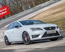 Seat Leon ST Cupra auf dem Nürburgring.  Foto:Auto-Medienportal.Net/Seat